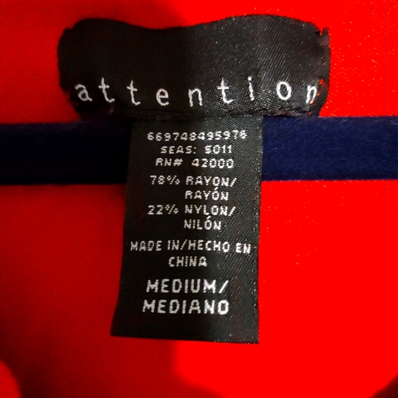 💲 5 for$15💲Orange LS V Neck Tight Fit Lightweight Sweater Size MP - Picture 4 of 5